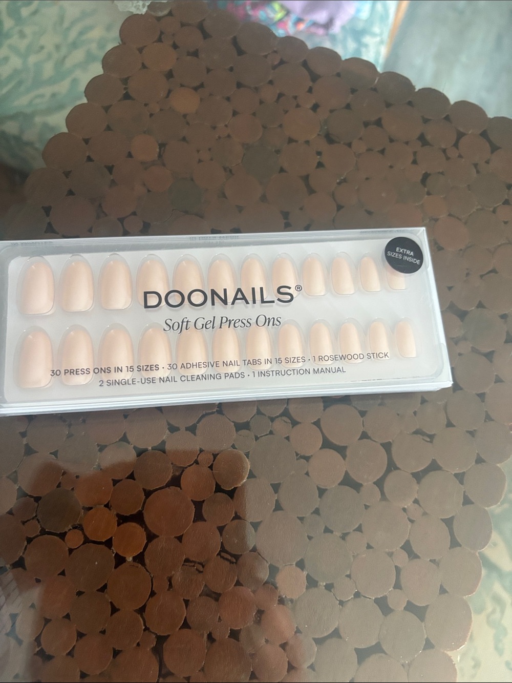 Doonails soft gel Press On Nails - Nude Pink
